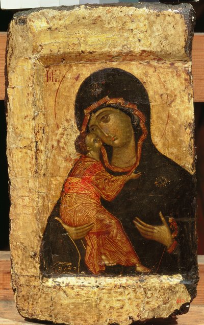 The Vladimir Madonna and Child, Russian icon, Moscow School by Andrei Rublev